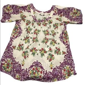 🔵 5/$25 Lily White Floral Cold Shoulder Top